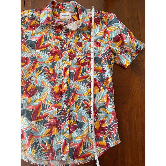 Goodfellow & Co Small Mens Button Up Shirt All Cotton Slim Fit Short Sleeve Polo - Picture 7 of 9